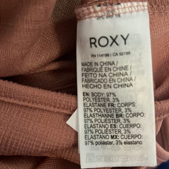 Roxy Crop Top Tank Womens XL Soft Pink Open Back Summer Edgy Y2K Dainty Feminine - Picture 5 of 5